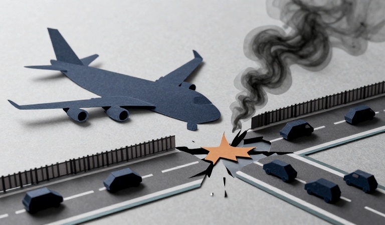 Cargo plane overruns runway at Miami Airport, catches fire