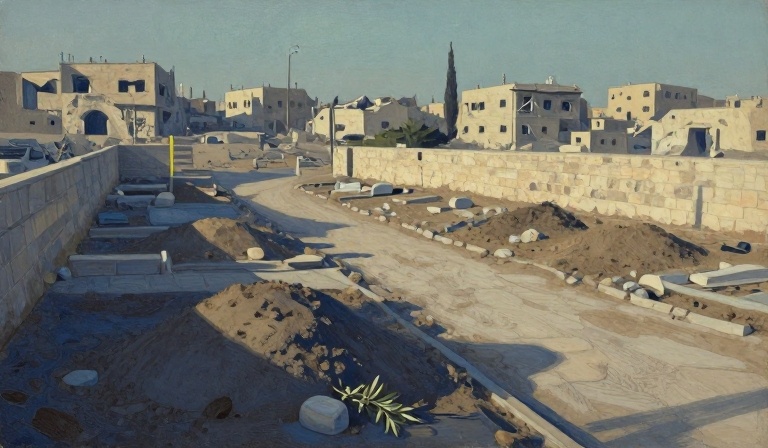 Gaza City buries 105 people recovered from rubble