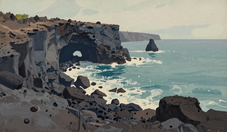Hōlei Sea Arch collapses into the Pacific