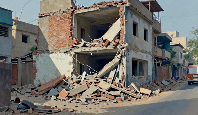 Toddler killed as building collapses in Delhi’s Seemapuri