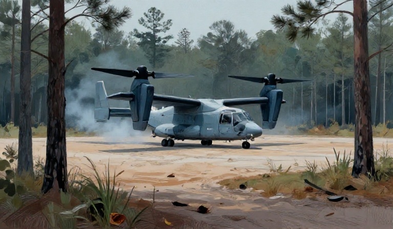 Marine Osprey Catches Fire During North Carolina Training
